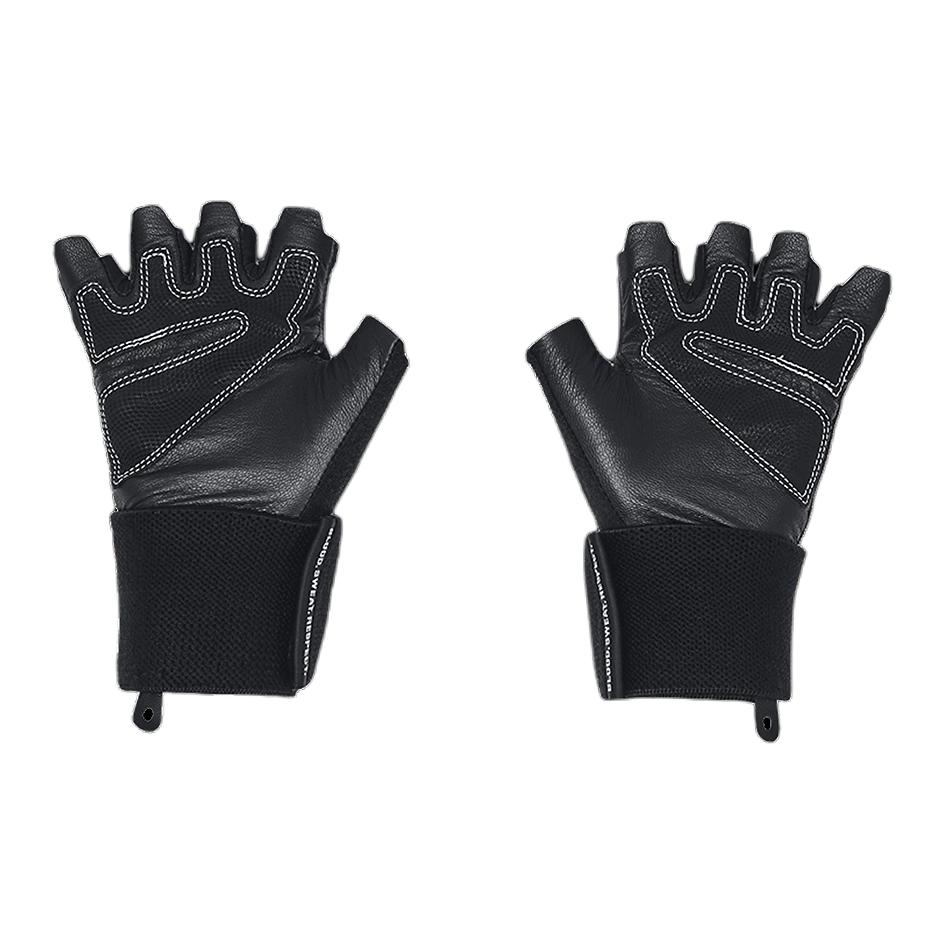 Men's Under Armour Brand Logo Polyester Sports Gloves Men's Black