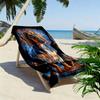 Dachshund Puzzle Print Beach Towel, Large Soft Quick Dry Towel for Beach Camping Swimming