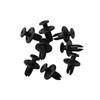 8mm Black Plastic Rivets - Car Bumper Fender Fasteners, Universal Auto Clips for Toyota Nissan Kia Yamaha