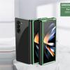 Складной ультратонкий чехол из прозрачного стекла с покрытием для Samsung Galaxy Z Fold 5 5G, жесткий противоударный защитный чехол, Fundas