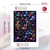 Music Note 100% Round Full Drill 5D DIY Diamond Painting Embroidery Cross Stitch Rhinestone Décor