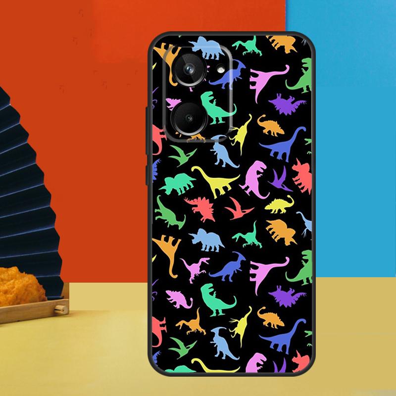 Чехол с веселым рисунком динозавра Dino Для Realme C75 C71 C55 C53 C67 C61 C33 C63 C51 10 11 12 13 14 Pro Plus C65 GT7 15 Pro