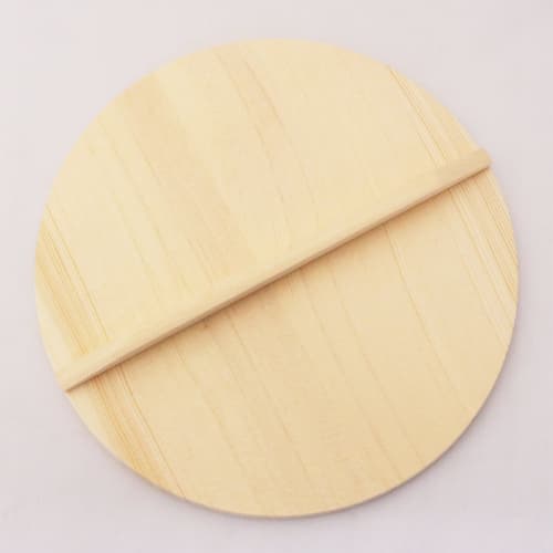 Ichihara Woodworks Wooden Lid, Natural Wood, 30cm, 10009