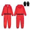 Kids Halloween Cosplay Game Red Costume Children Party Role Playing Dress Up Outfit Workwear Coveralls