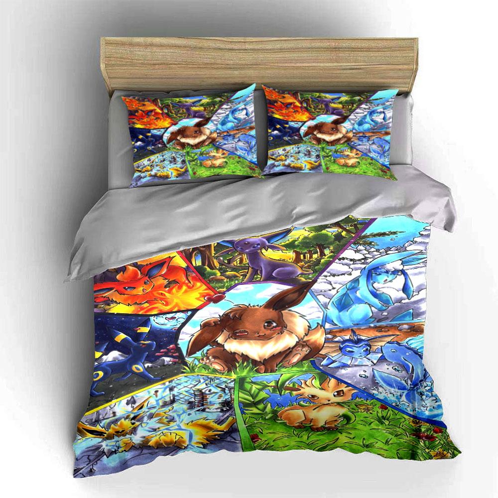 "Vivid elemental guardians' collage" Bedding sets Duvet covers Pillowcases(1* Duvet Cover 2* Pillowcases without duvet insert)