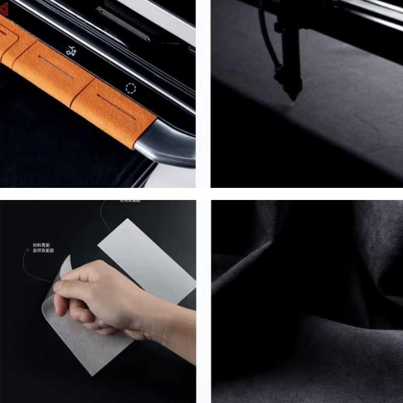 For Zeekr 9X 2025 2026 Suede Buttons Decorative Stickers Under Screen Interior Styling Modified Accessories