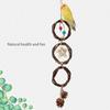 Three Rings Swing Bird Toy Birdcages Hangable Perch Toy Cage Decors Budgies Chewable Toy Macaws Pecking Toy