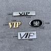 Car VIP metal car sticker VIP word logo Car logo Tail logo Side label Fender body scratch sticker