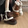 Women's Thick Bottom Pantyhose Boots Fashion Winter Lightweight Warm Anti-cold Snow Boots Anti-slip Casual Sneakers Mid Cotton Boots