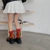 Harajuku сладкий бантик кавайные носки женские весенне-летние Y2k JK Lolita милые однотонные носки в японском стиле для женщин и девочек средние носки в консервативном стиле