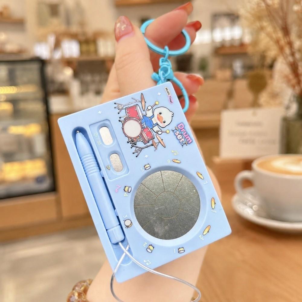 Portable Electronic Drum Keychain Recording Function Music Keychain Small Toy