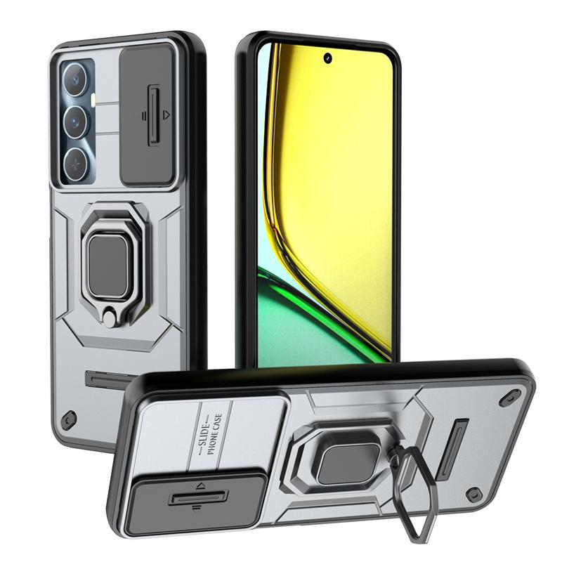 Для Oppo Realme C65 4g чехол магнитное кольцо бронированные чехлы для телефонов RealmeC65 Realmi C65 C 65 65C 4G 2024 защитный чехол для камеры
