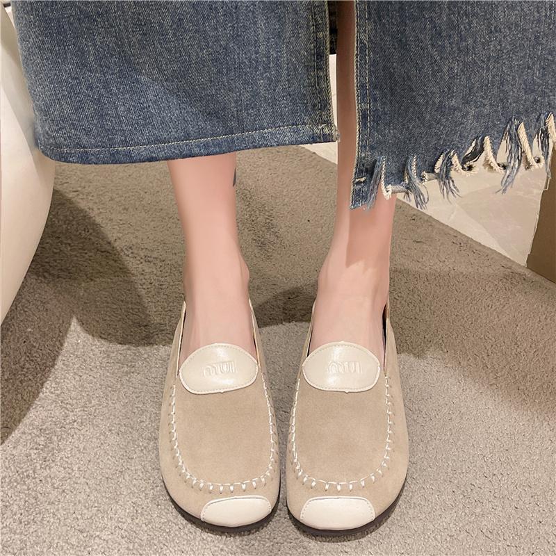 CRLAYDK женские мокасины домашняя обувь для дома и отдыха замшевые мягкие пенни-лоферы для работы вождения лодки классические туфли на плоской подошве для женщин
