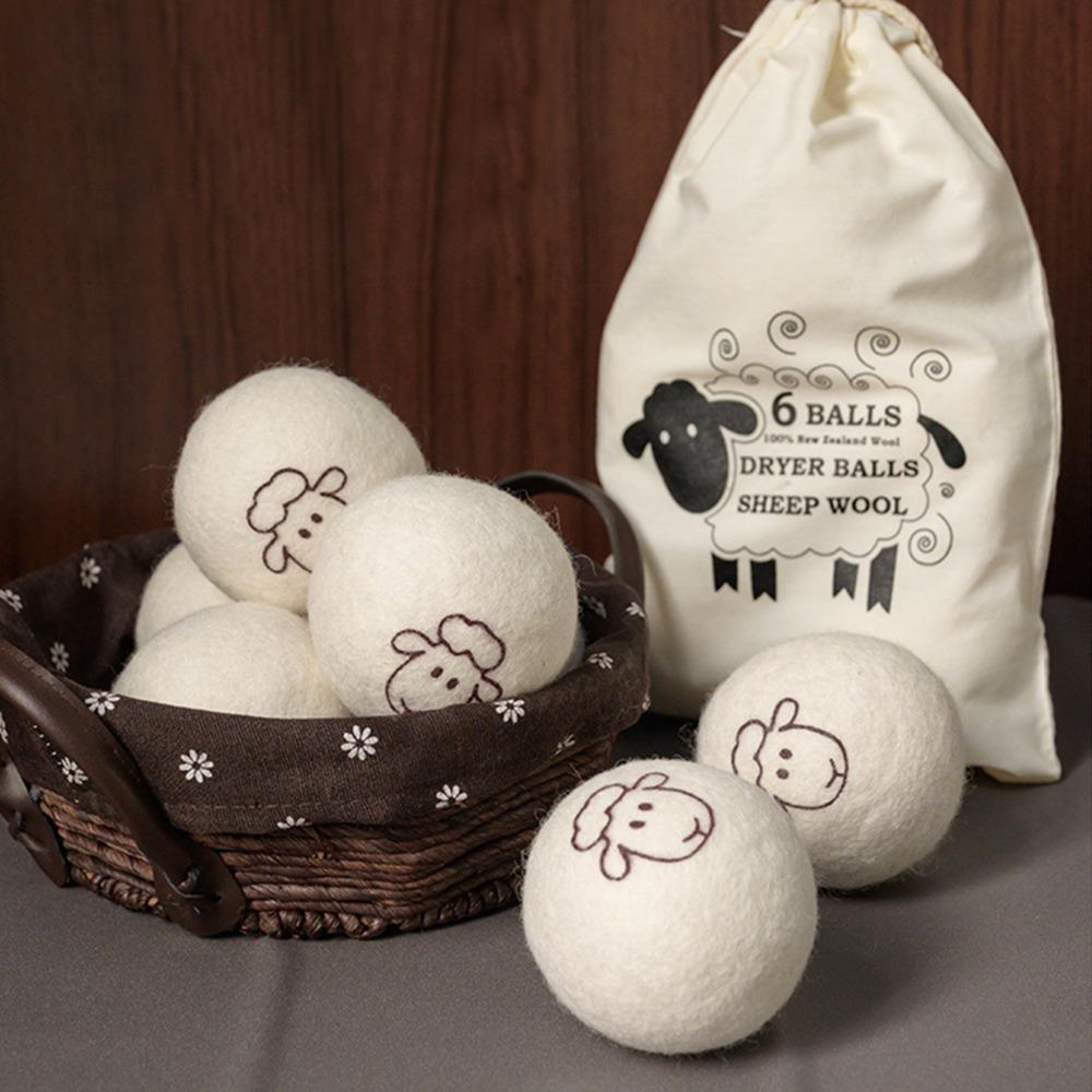 6Pcs 7 cm 6 Pack Anti-static Wrinkle Laundry Dryer Spheres Household clothes quick drying