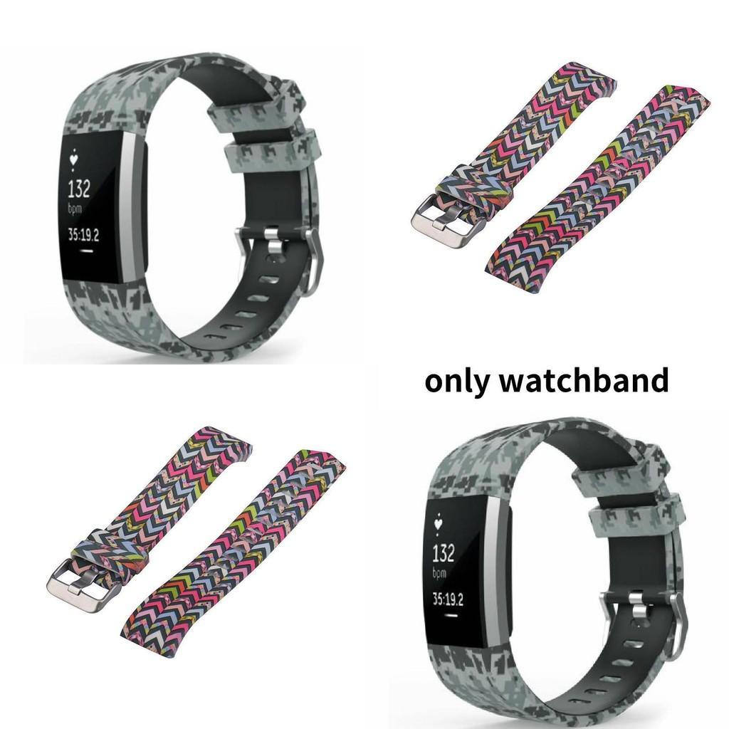 Яркие узорчатые ремешки Fitbit Charge 4 и Charge 3, мягкие и гибкие, из ТПЭ