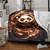 1PC Panda Fire Artwork Blanket, Throw For Sofa, Bed, Travel, Printing Blanket With Soft And Warm Fabric yy250918132