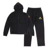 Боевой подлинный спортивный костюм и [Adidas Sports] (Верх Низ) TR-73 Мужской/Унисекс (Черный/Золотой, L)