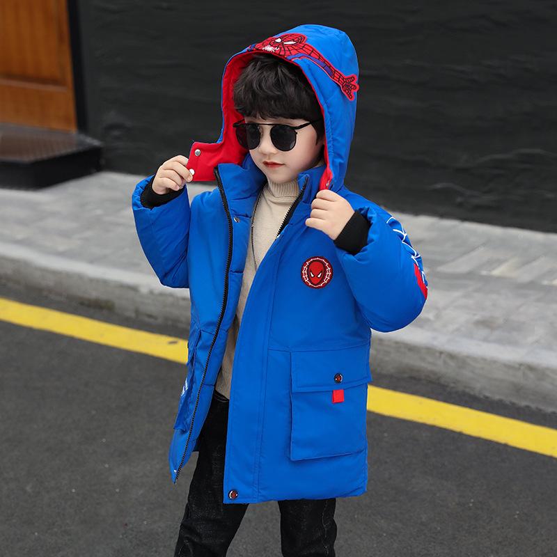 Winter Puffer Coat Thick Mid-Long Down Cotton Jacket with Faux Fur Hood