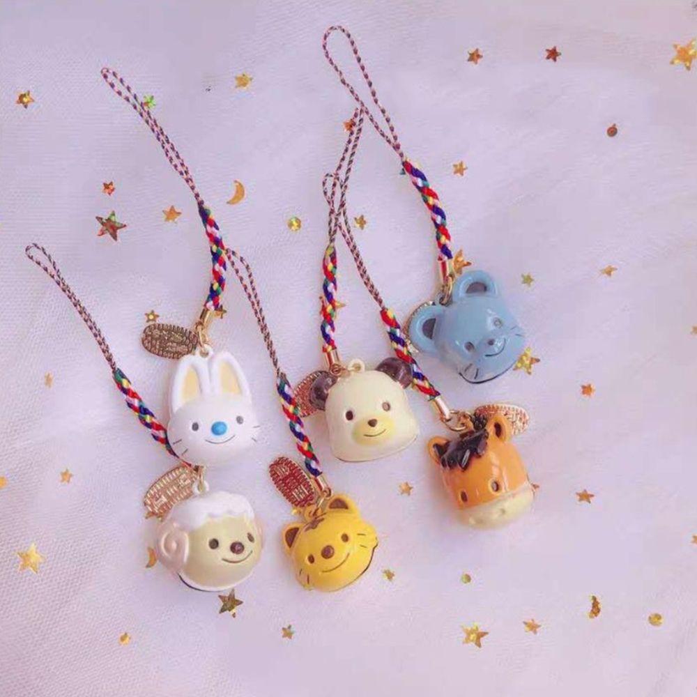 Design Bell Zinc Zinc Alloy Bag Pendent Chinese Style Pendant Chinese Zodiac Women Key Chain Car Key Ring