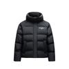Solid Color Zipper Hooded Comfortable Breathable Versatile Casual Down Jacket Women Outerwear Basic-Black 162448902N-3
