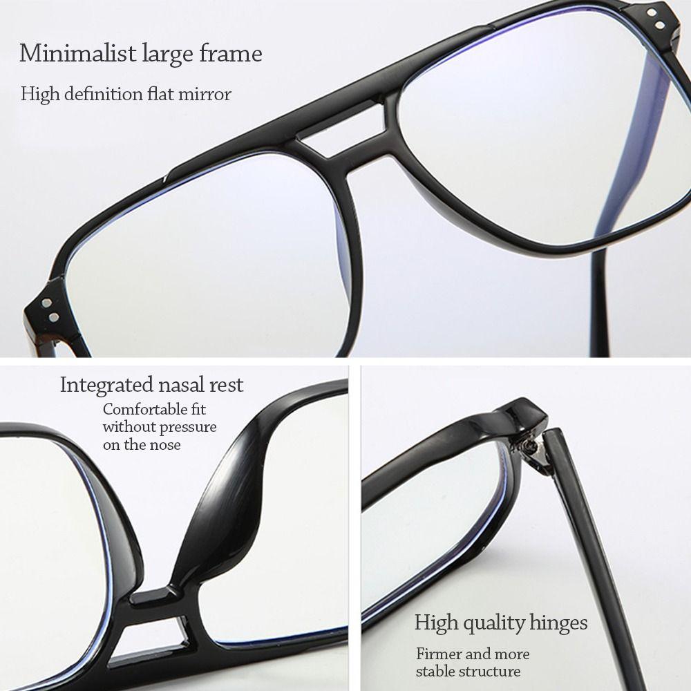 Ultralight Anti-Blue Light Glasses Eye Protection Computer Goggles Classic Frame Eyewear Men Women