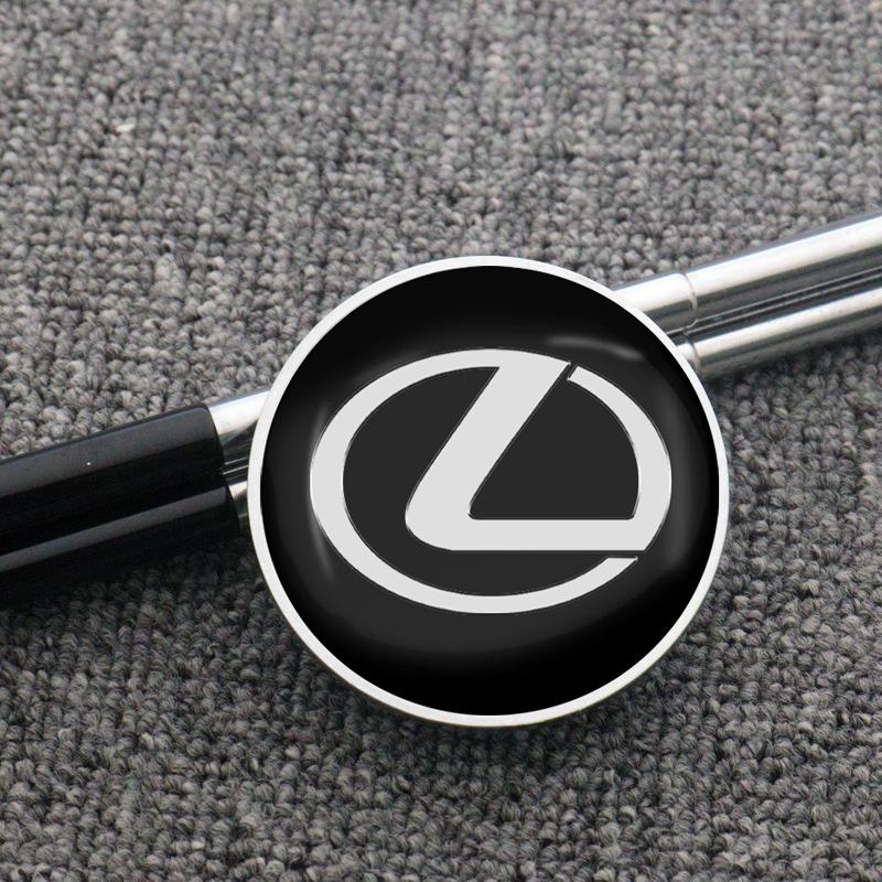 2026 Hot Interior Stickers 4Pc 56/60mm Car Wheel Center Hub Caps Cover Decor Sticker Auto Accessories For Lexus CT200H ES250 ES3