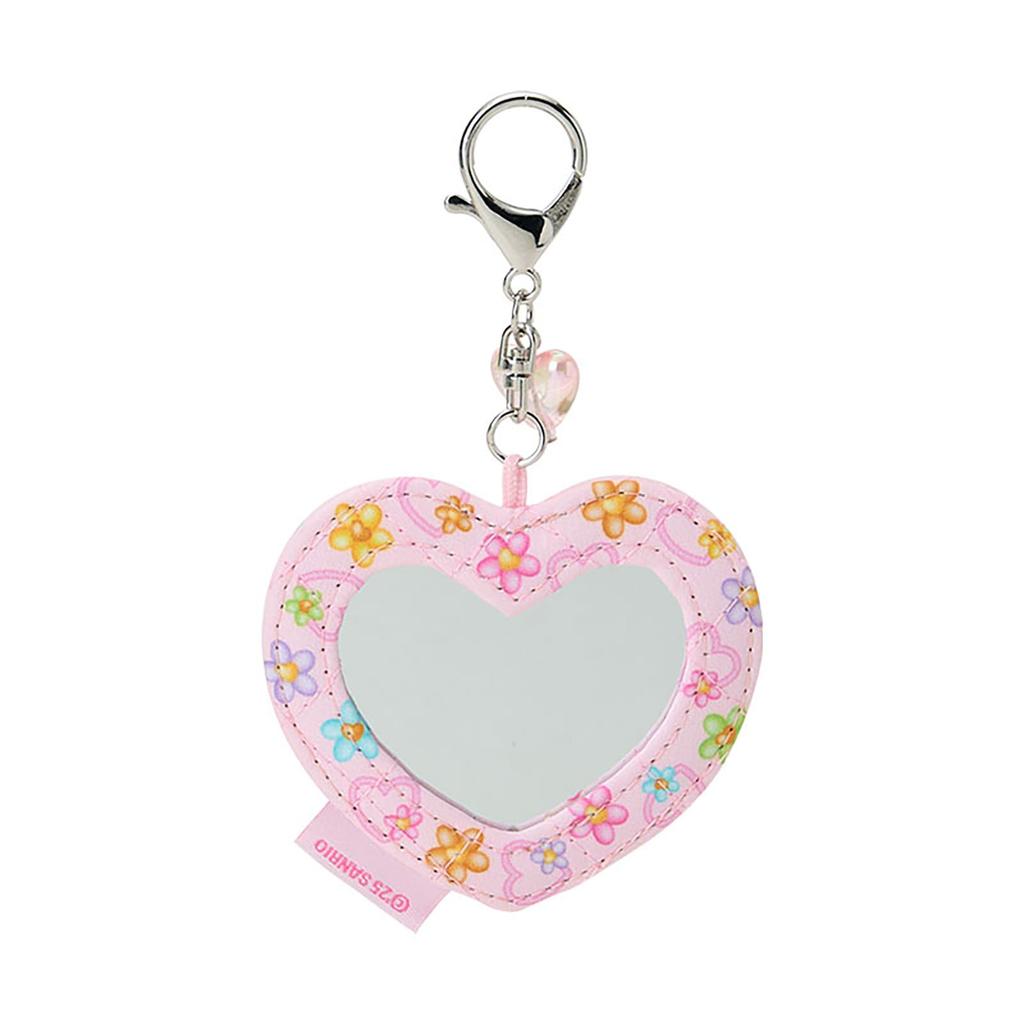 Sanrio Mirror Charm (Minna No Quilt) Hello Kitty Polyester, Cotton, Steel, and Glass 624888