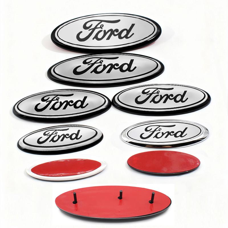 For Ford Focus MK3 Ranger Fiesta S-Max Mondeo Grille Sticker ABS Car Styling Front Hood Emblem Rear Trunk Badge Auto Accessories CVW1 b11