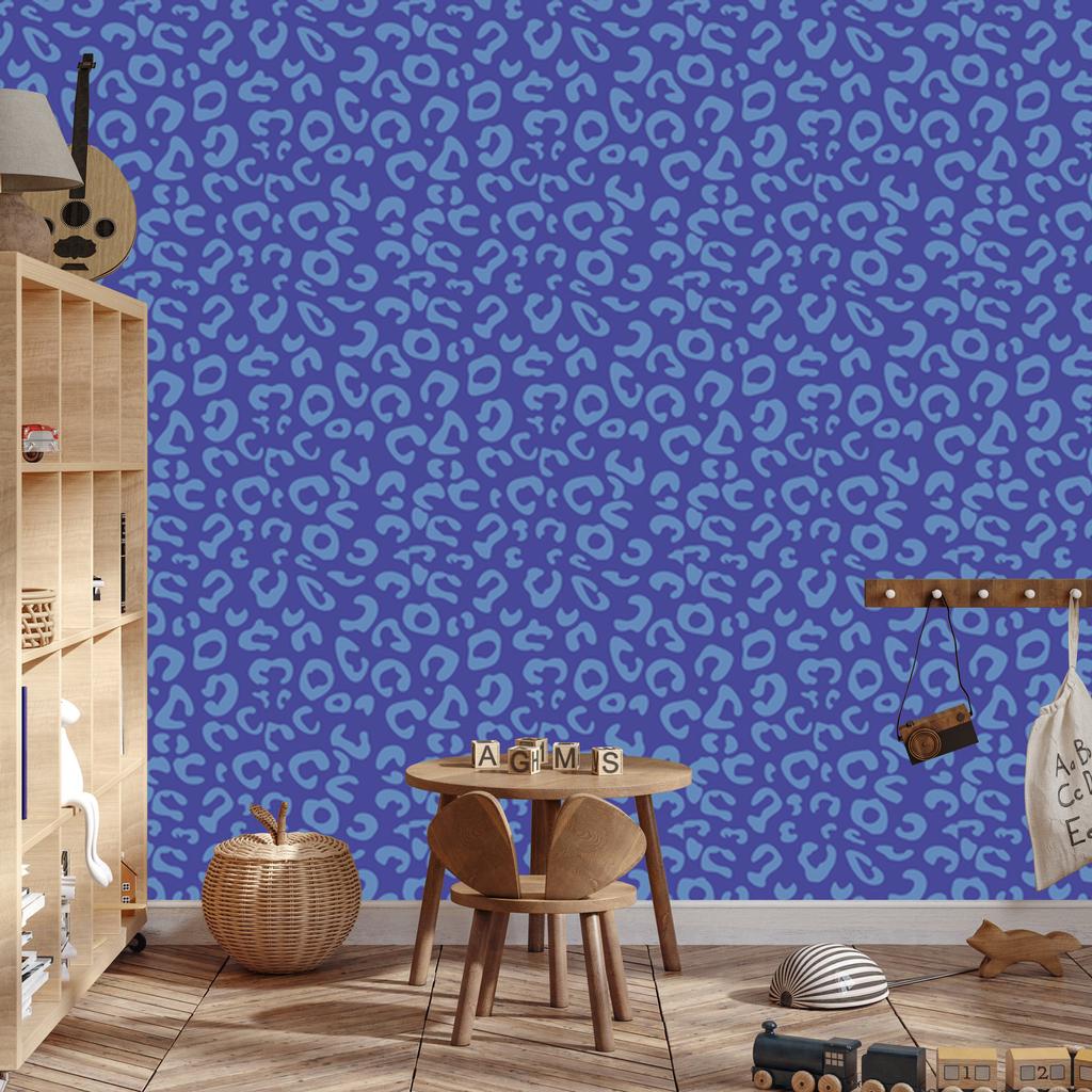 Blue and purple leather wallpaper for living room and bedroom 50x1000