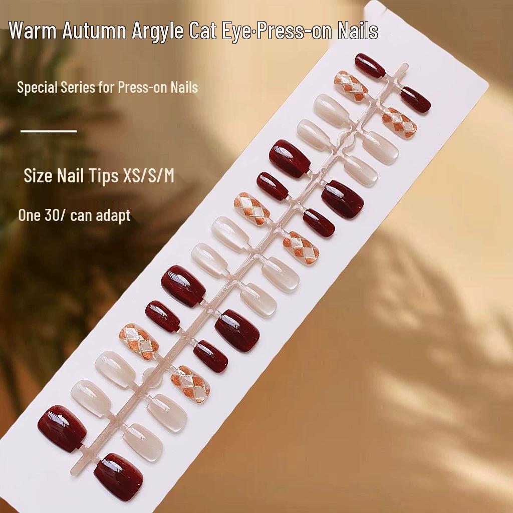Spring Cat Eye High-End Wearable Nails - Finished Nail Pieces 715-567