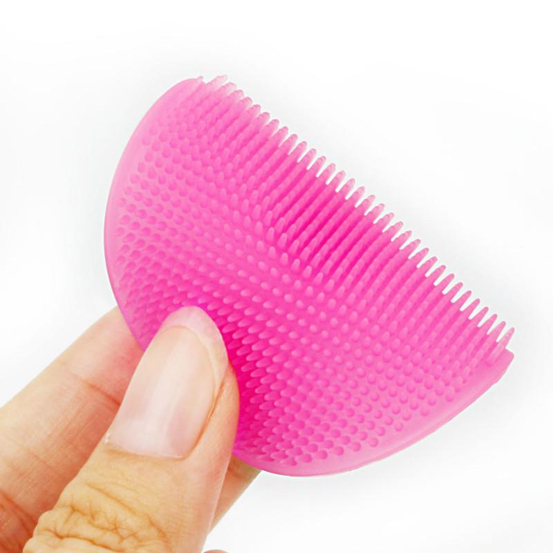 1PC SPA Brush Egg Face Cleaning Pad Scrub Bath Washing Tool Skin Gel Exfoliating Shaped Silicone Facial