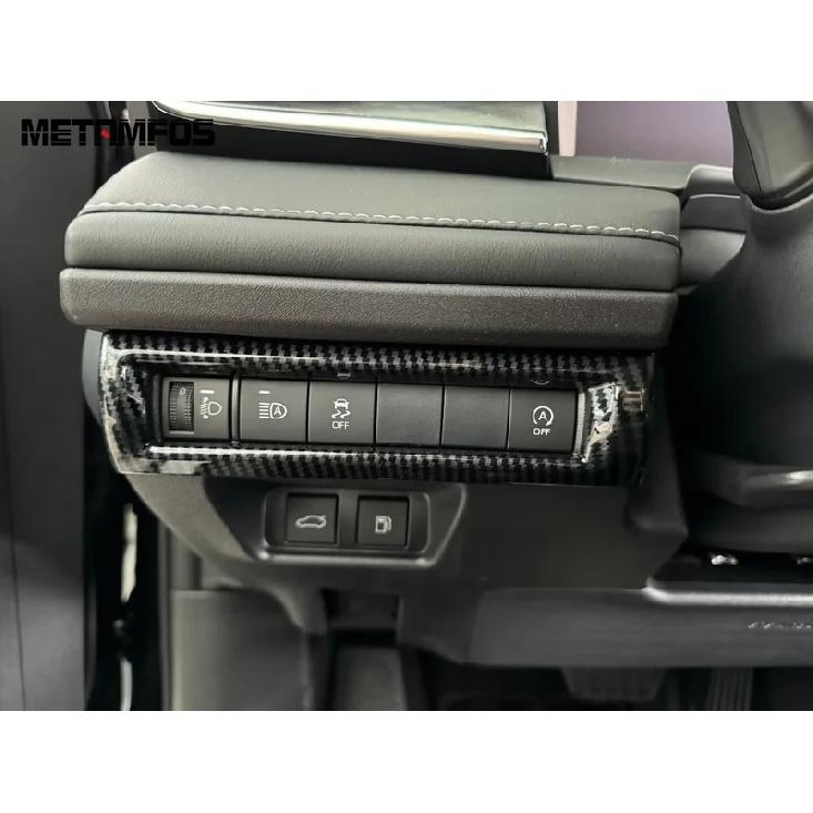 Для Toyota Camry 2024 2025 Панель управления переключателем фар из углеродного волокна Накладка Декоративная Накладка Салонные Аксессуары Стайлинг Автомобиля