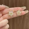 S925 Silver Needle Super Fairy Baker Flower Stud Earrings Small Fresh Temperament Earrings Fashionable Simple Earrings Women