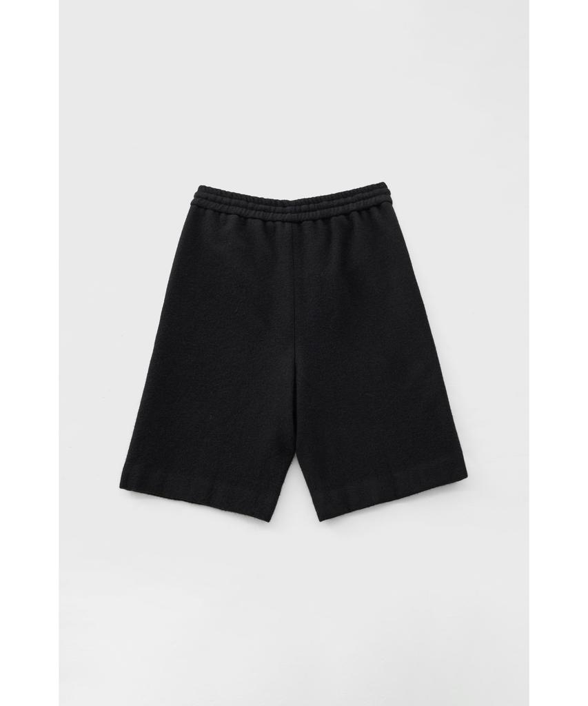 YOUTH Boiled Wool Half Pants - Black