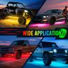 MICTUNING U8 Car Underglow Light Bar Kit RGBIC/RGB Light Strips with Aluminum Housing&Remote Control Auto Atmosphere Decorative