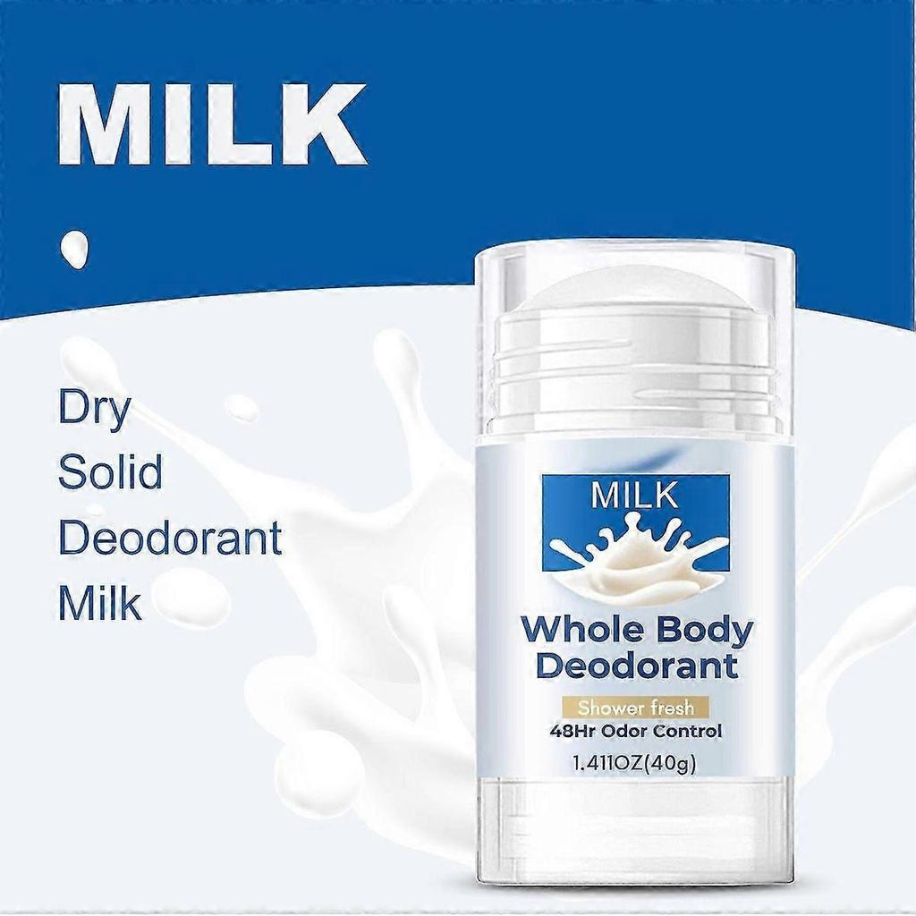 Milk Whole Body Deodorant, Aluminum-Free Deodorant for Men & Women, Refreshing, 48Hr Long Lasting Odor Control, Reduce Underarm Odor