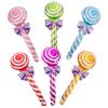 6 Pcs Inflatable Lollipop Decoration Candy Themed Props Balloon Shaped Party Decorations Candyland Birthday Carnival Lollipops