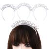 Decoration Queen Rhinestone Crown Female Jewelry Birthday Hair Hoop Happy Birthday Headband