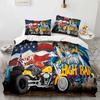 New Classic Motorcycle Bedding Set Single Twin Full Queen King Size Knight Bed Set Adult Kid Bedroom Duvet Cover Sets 3D Print