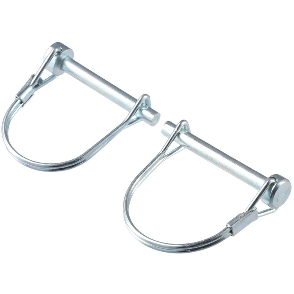 2Pcs 3/16" X 1.97" Safety Coupler Pin 6 X 45mm Shaft Locking Pin Wire Lock Pins Farm Trailers