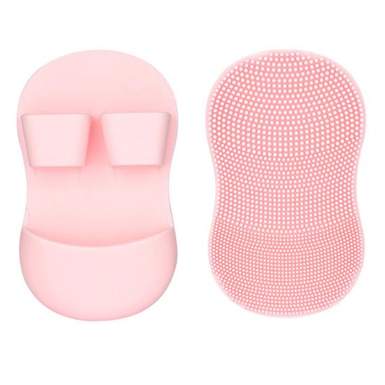 2шт силиконовая щетка для умывания лица отшелушивание черных точек удаление акне глубокая очистка пор руководство