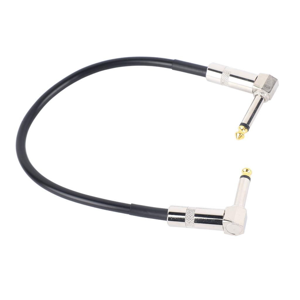 6,35 мм кабель для эффектов, шумоподавление, металлический сердечник, угловой штекер, гитарный соединительный кабель, шнур для педали