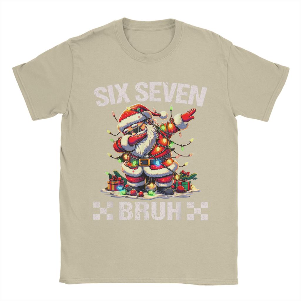 67 Six Seven Burh Funny Christmas 6 7 Meme T-Shirt Summer Cotton T Shirts For Male Hippie Pattern Tshirt Short-Sleeve Clothes