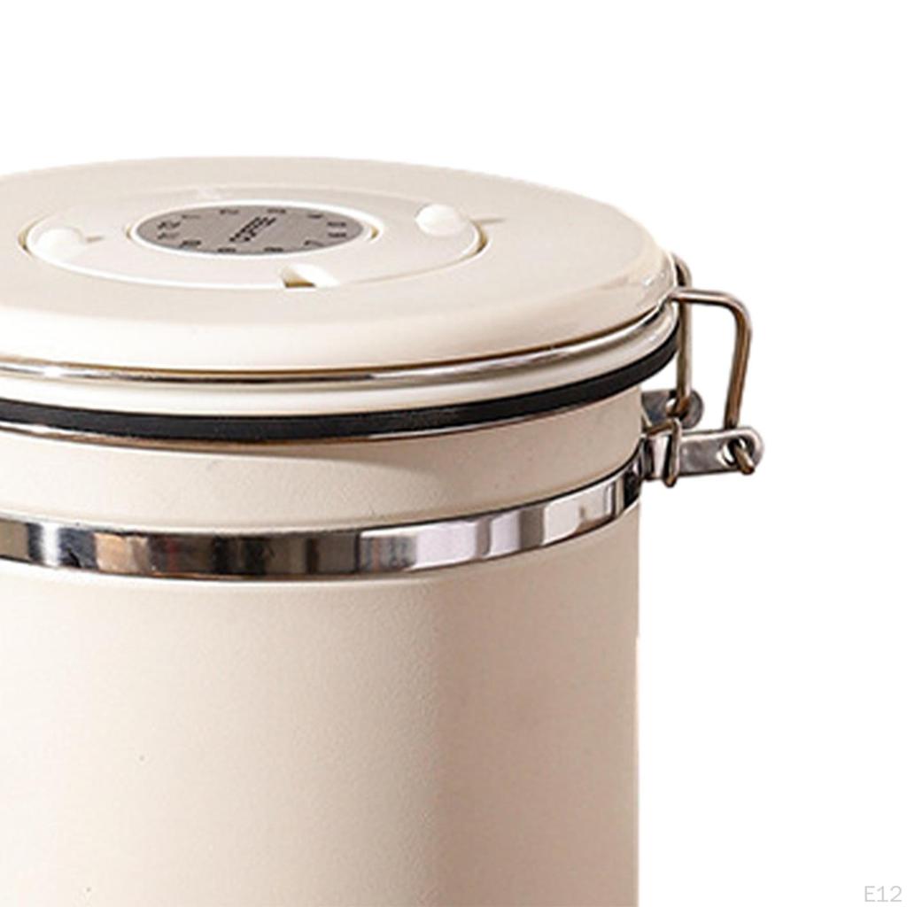 Coffee Bean Container Tea Sugar Canisters with Date Record Tool Airtight Storage Tank Household