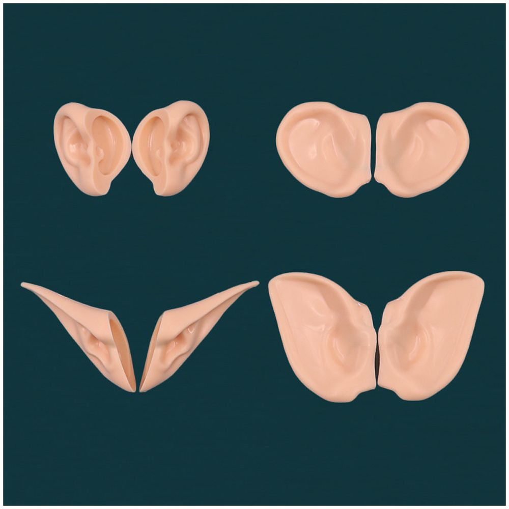 Plastic Artificial Ears White Tan Dark Elf Ears Doll Ears Toy Ears ICY Toy Ears Blyth Doll Ears