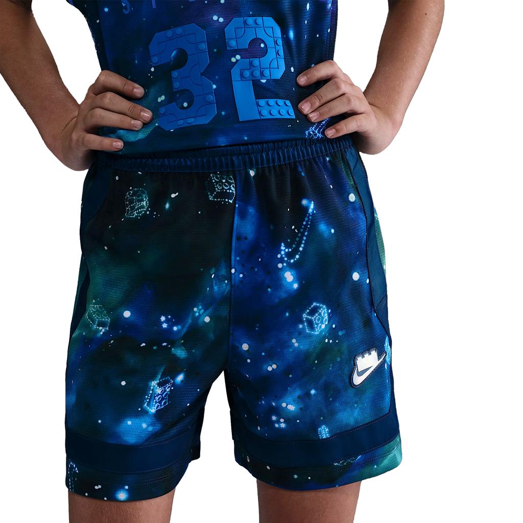 Nike X LEGO® Dri-Fit FW25 Collection Crossover Logo Sweat-Absorbing Knit Casual Shorts Kids Shorts HV6736-477