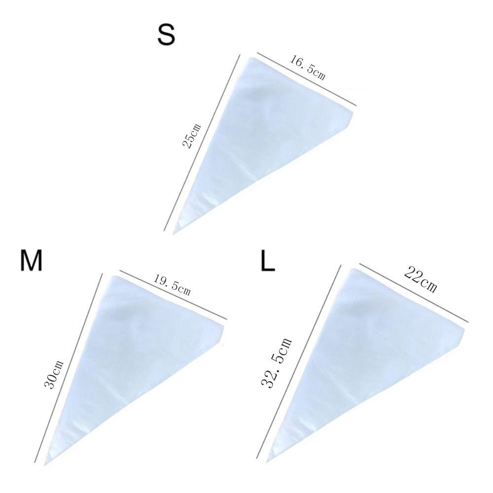 100Pcs Thickened Disposable Pastry Bags Extra Strong Icing Piping Bags Piping Bags Baking Tools