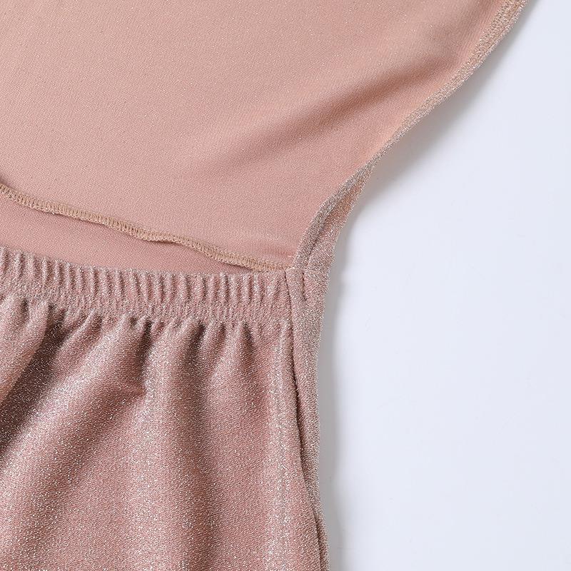 Сексуальные комбинезоны с открытой спиной и бретельками через шею с высокой талией, женские наряды, модные комбинезоны без рукавов с широкими штанинами для женщин, элегантные однотонные облегающие комбинезоны 25751