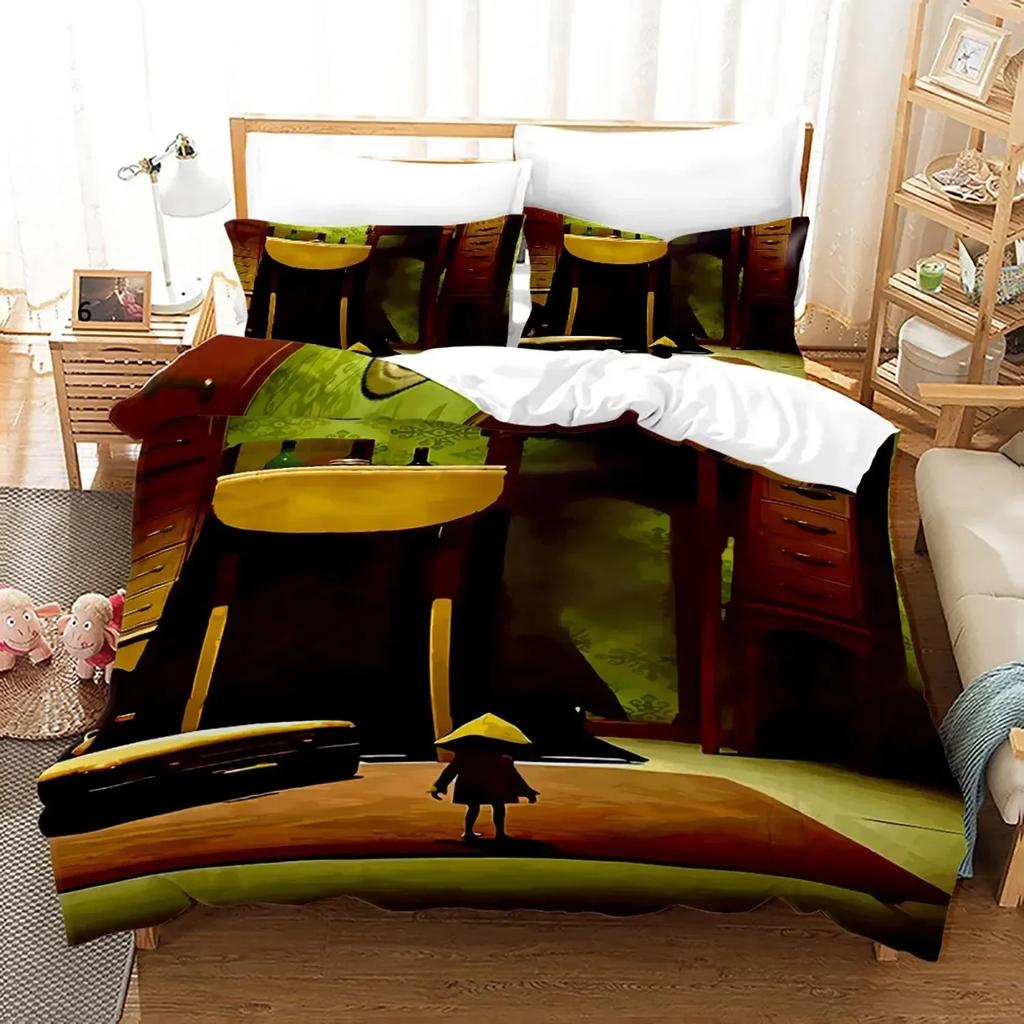 3D Game Little Nightmares Bedding Set Single Twin Full Queen King Size Little Nightmares Bed Set Adult Kid Bedroom Duvet Cover