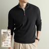 Winter Knitted Sweater Zipper Semi-Turtleneck 10A Antibacterial Thickened 410G Men'S Knitted Sweater With Quality Inspection